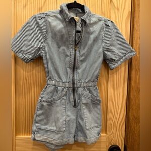 Bellerose Blue and White Striped Kids Romper